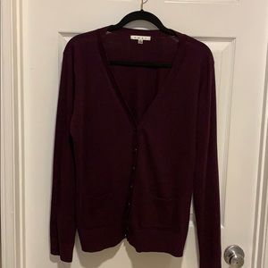 CAbi Dark Burgundy XL Cardigan